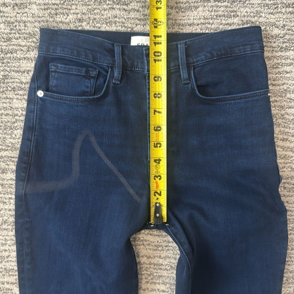 New Frame Denim Le Crop Flare Raw After Jean In Fiona Size 26 - Picture 11 of 16